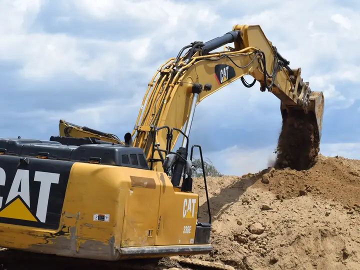 Excavadora en operación