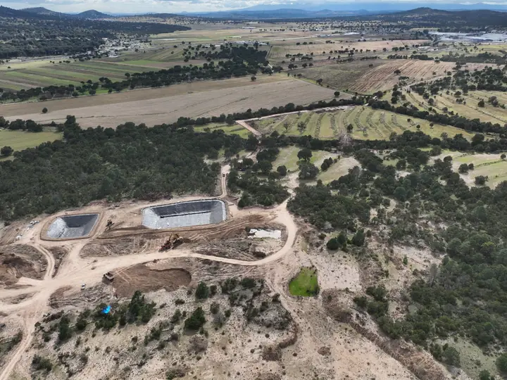 La obra en su entorno, vista aérea